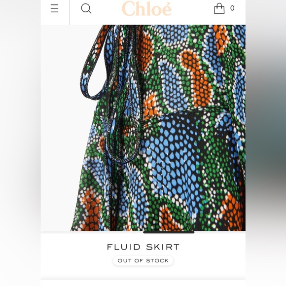 Chloé Python-Print Tie-Side Jersey Ruffle Skirt - Picture 3 of 11